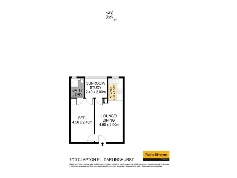 7/10 Clapton Place, Darlinghurst NSW 2010 Floorplan