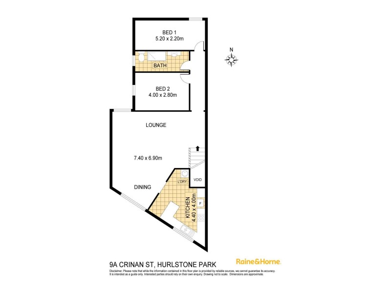 1/9 Crinan Street, Hurlstone Park NSW 2193 Floorplan