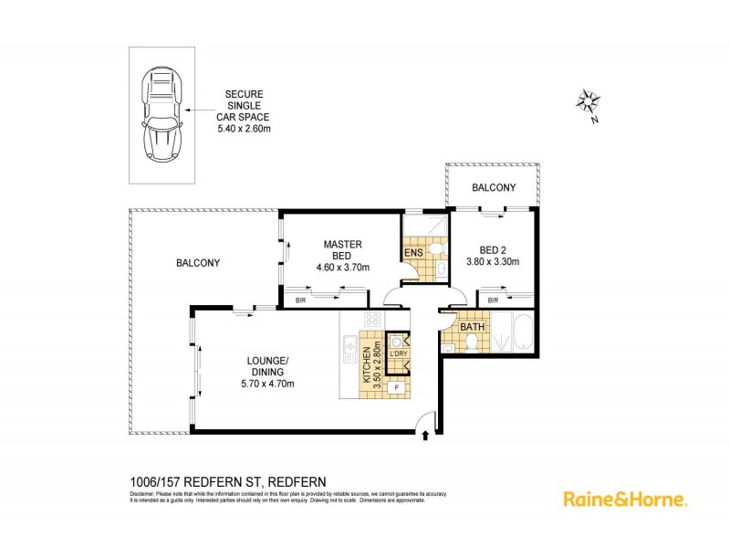 10.06/157-161 Redfern Street, Redfern NSW 2016 Floorplan