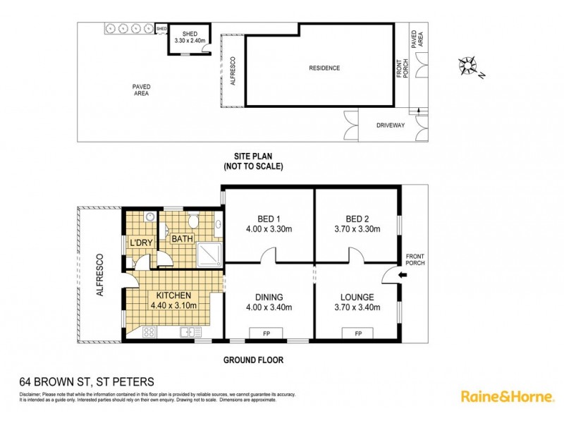 64 Brown Street, St Peters NSW 2044 Floorplan