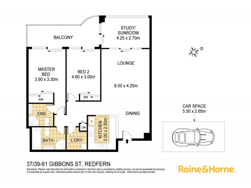 37/39-61 Gibbons Street, Redfern NSW 2016 Floorplan