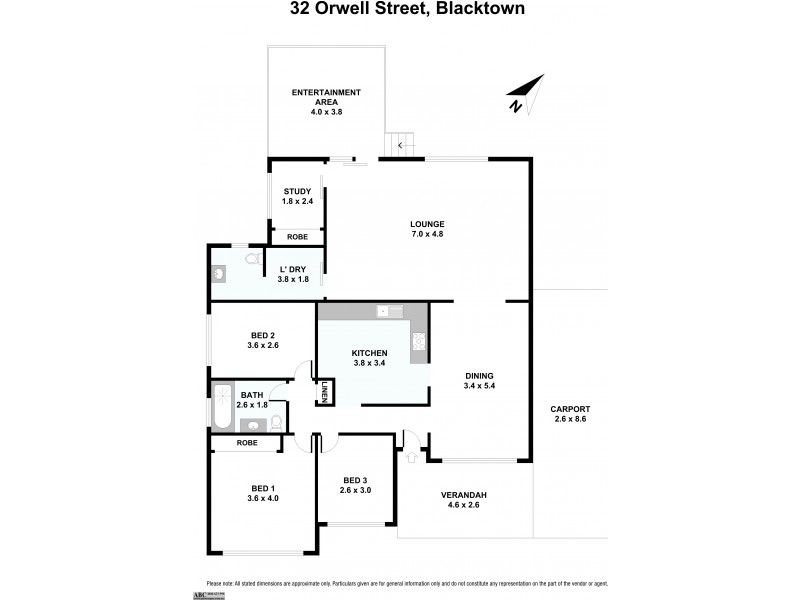 32 Orwell Street, Blacktown NSW 2148 Floorplan