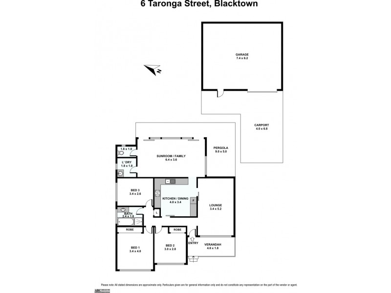 6 Taronga Street, Blacktown NSW 2148 Floorplan