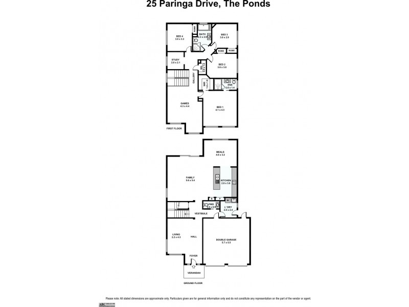 25 Paringa Drive, The Ponds NSW 2769 Floorplan