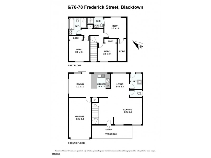 6/76-78 Frederick Street, Blacktown NSW 2148 Floorplan