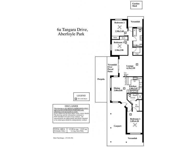 6A Tangara Drive, Aberfoyle Park SA 5159 Floorplan