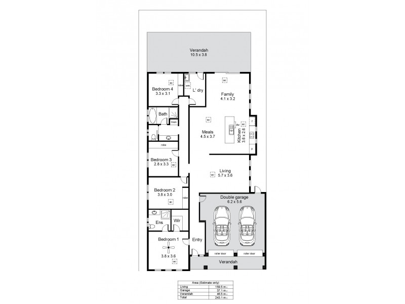 44 Erebus Circuit, Morphett Vale SA 5162 Floorplan