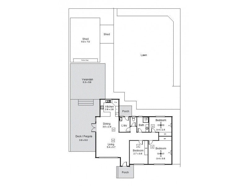 29 Gayundah Crescent, O’sullivan Beach SA 5166 Floorplan