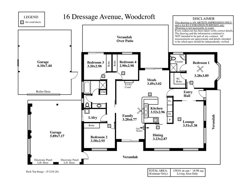 16 Dressage Avenue, Woodcroft SA 5162 Floorplan