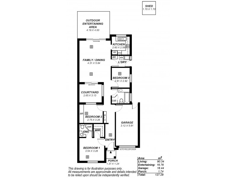 93B Cliff Street, Glengowrie SA 5044 Floorplan