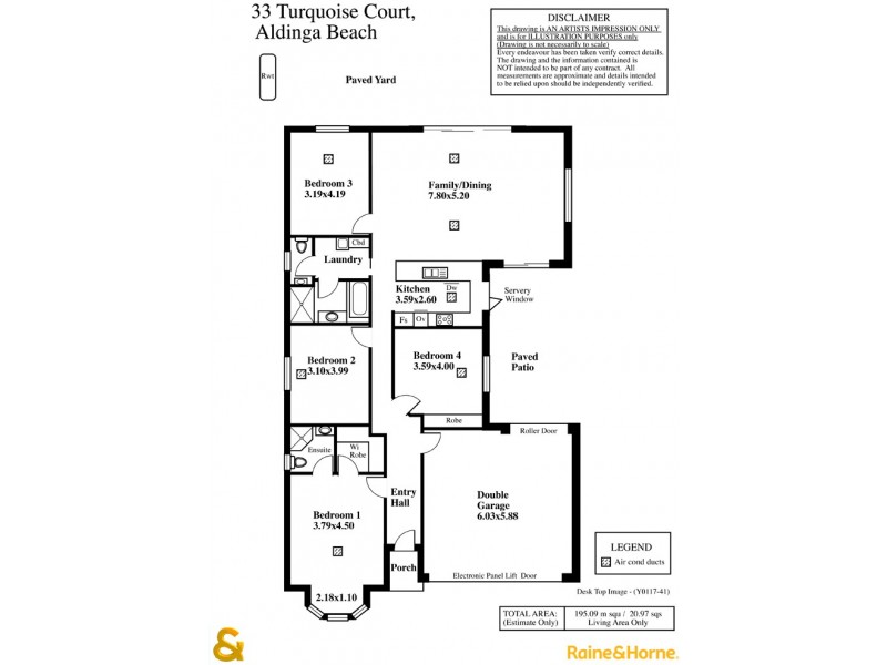 33 Turquoise Court, Aldinga Beach SA 5173 Floorplan