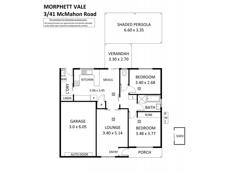 3/41 McMahon Road, Morphett Vale SA 5162 Floorplan
