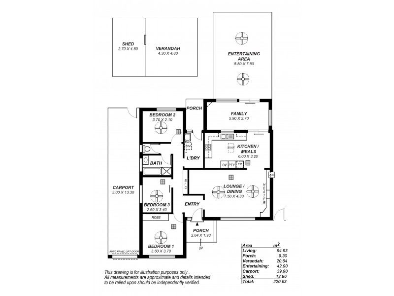 3 Daniel Street, Hackham SA 5163 Floorplan