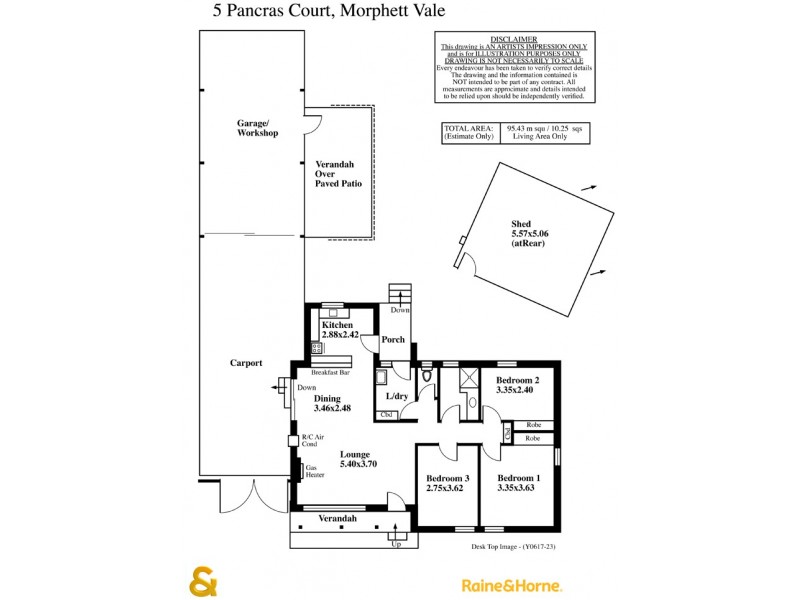 5 Pancras Court, Morphett Vale SA 5162 Floorplan