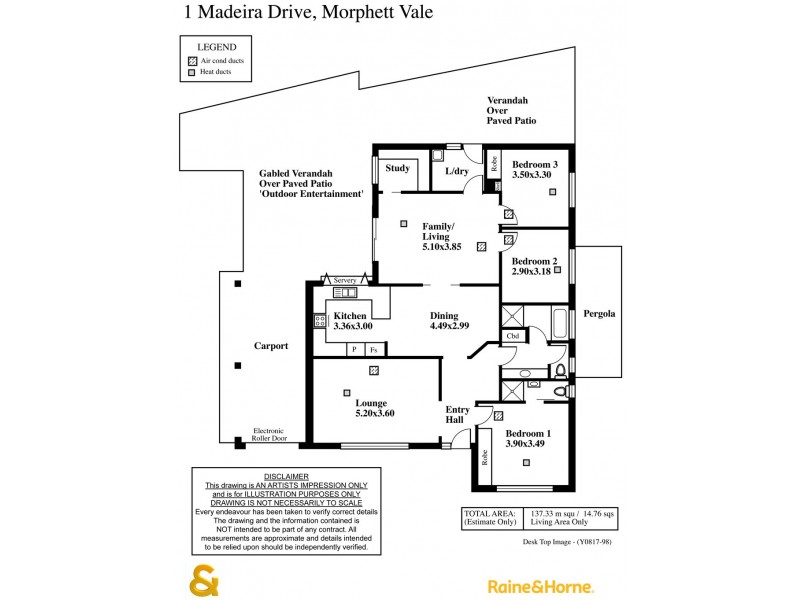 1 Madeira Drive, Morphett Vale SA 5162 Floorplan
