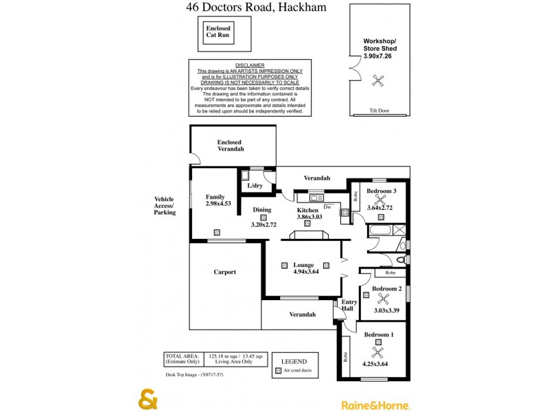 46 Doctors Road, Hackham SA 5163 Floorplan