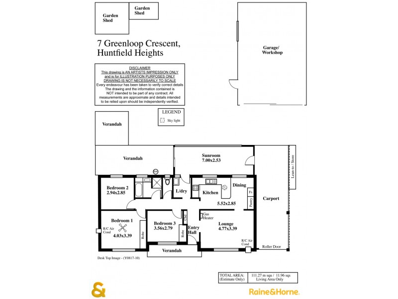 7 Greenloop Crescent, Huntfield Heights SA 5163 Floorplan