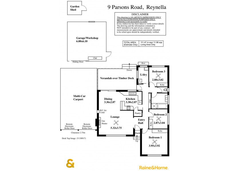 9 Parsons Road, Reynella SA 5161 Floorplan