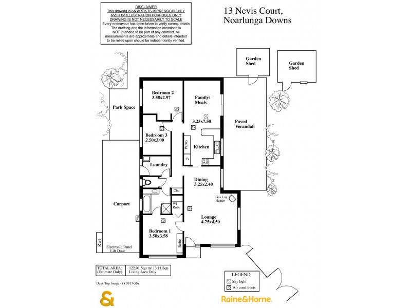 13 Nevis Court, Noarlunga Downs SA 5168 Floorplan