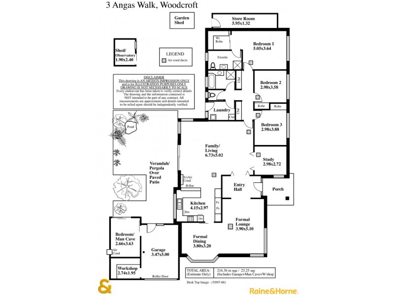 3 Angas Walk, Woodcroft SA 5162 Floorplan