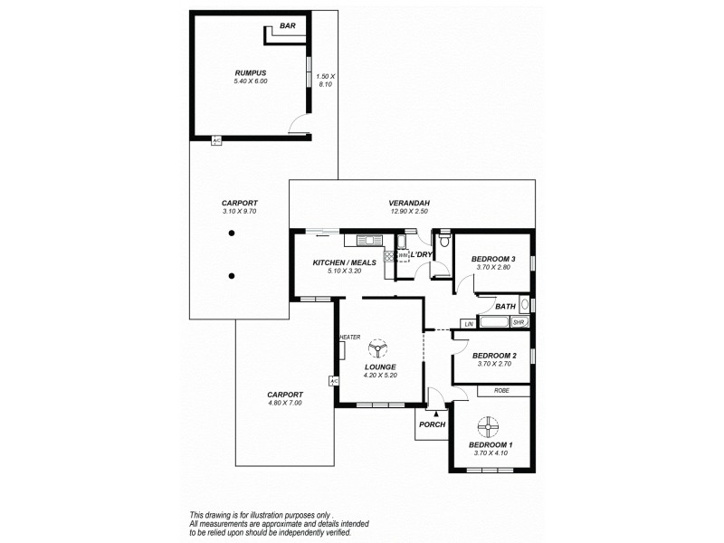 4 Edwina Drive, Morphett Vale SA 5162 Floorplan