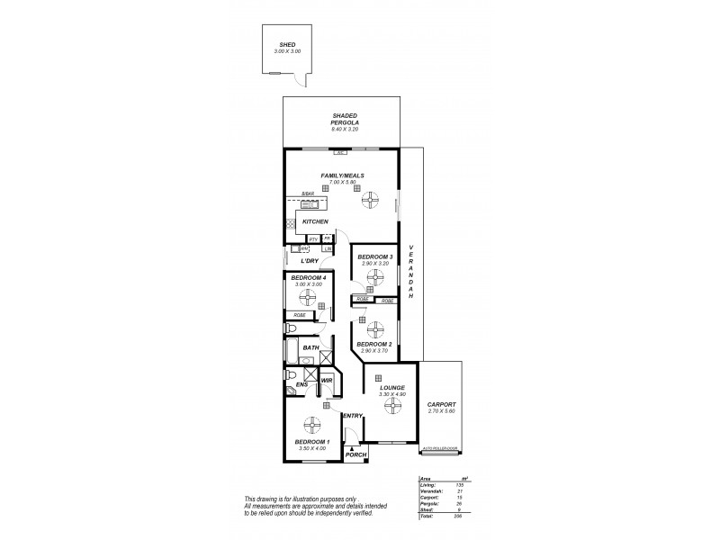 6 Thorpe Close, Noarlunga Downs SA 5168 Floorplan