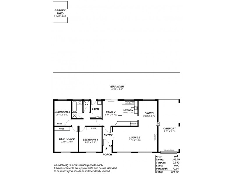 12 Whiteley Drive, Trott Park SA 5158 Floorplan