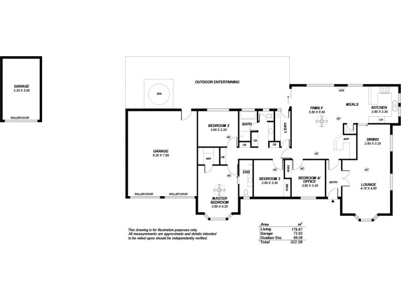 1 Horseshoe Drive, Woodcroft SA 5162 Floorplan