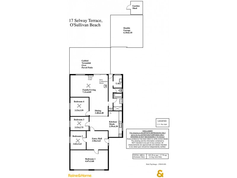 17 Selway Terrace, O’sullivan Beach SA 5166 Floorplan