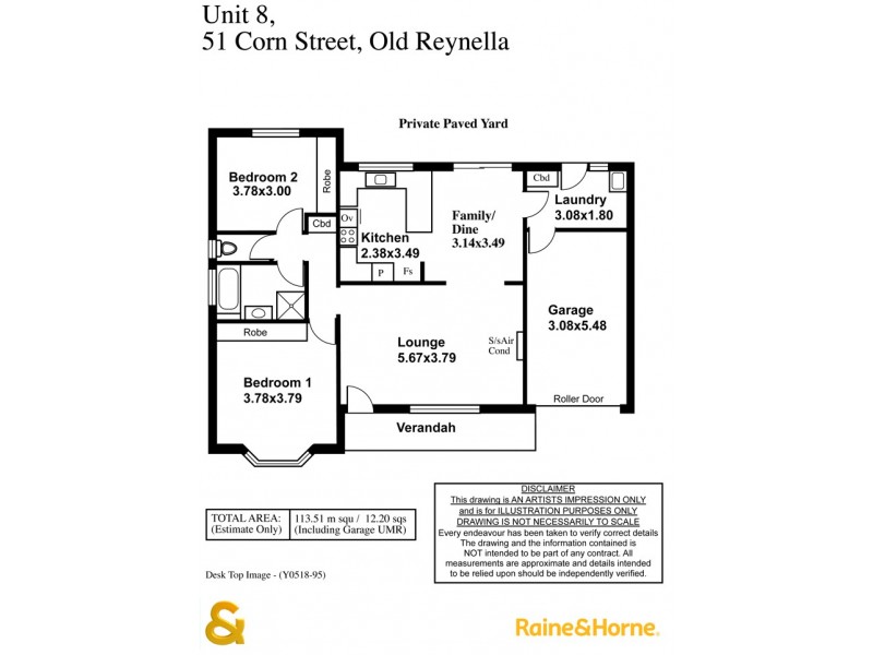 8/51 Corn Street, Old Reynella SA 5161 Floorplan