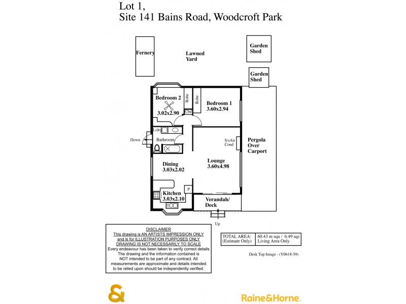 Site 141 Woodcroft Tourist Park, Woodcroft SA 5162 Floorplan