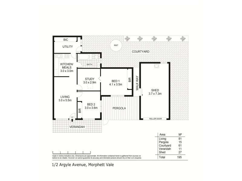 1/2 Argyle Avenue, Morphett Vale SA 5162 Floorplan