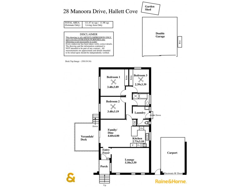 28 MANOORA DRIVE, Hallett Cove SA 5158 Floorplan
