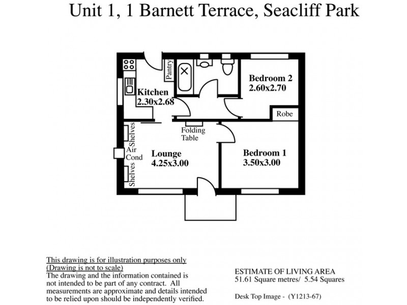 1/1 Barnett Terrace, Seacliff Park SA 5049 Floorplan