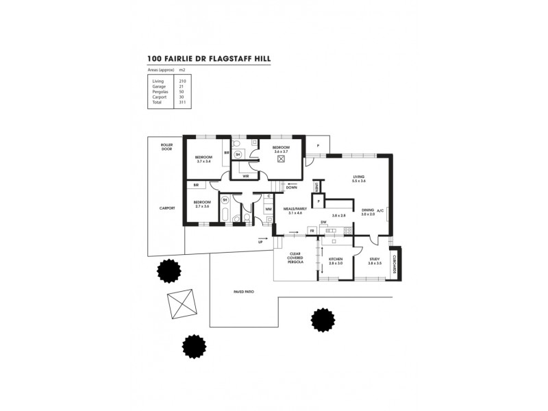 100 FAIRLIE DRIVE, Flagstaff Hill SA 5159 Floorplan