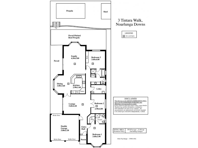 3 Tintara Walk, Noarlunga Downs SA 5168 Floorplan