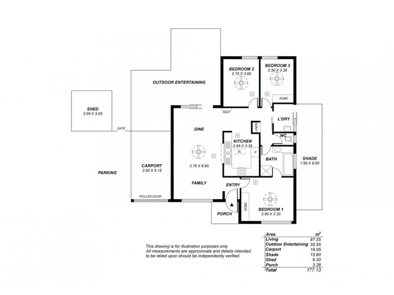 7 Leichardt Street, Woodcroft SA 5162 Floorplan