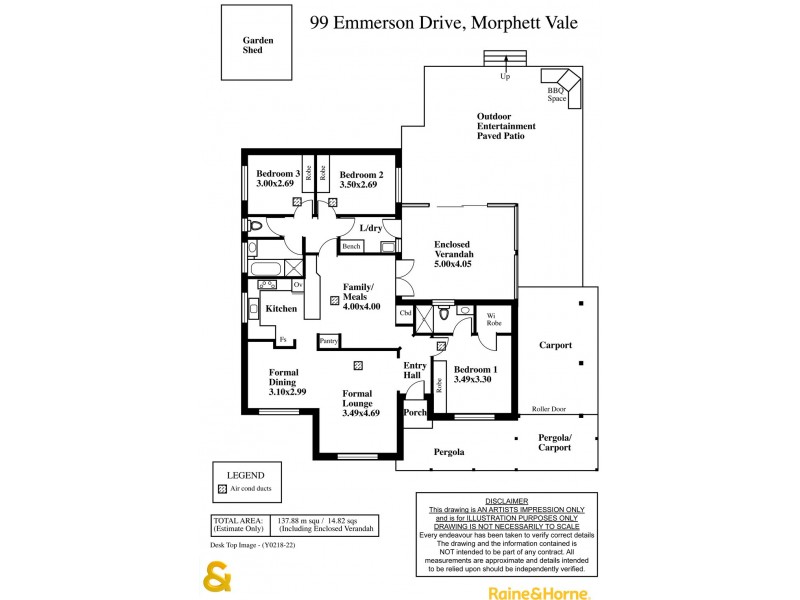 99 Emmerson Drive, Morphett Vale SA 5162 Floorplan