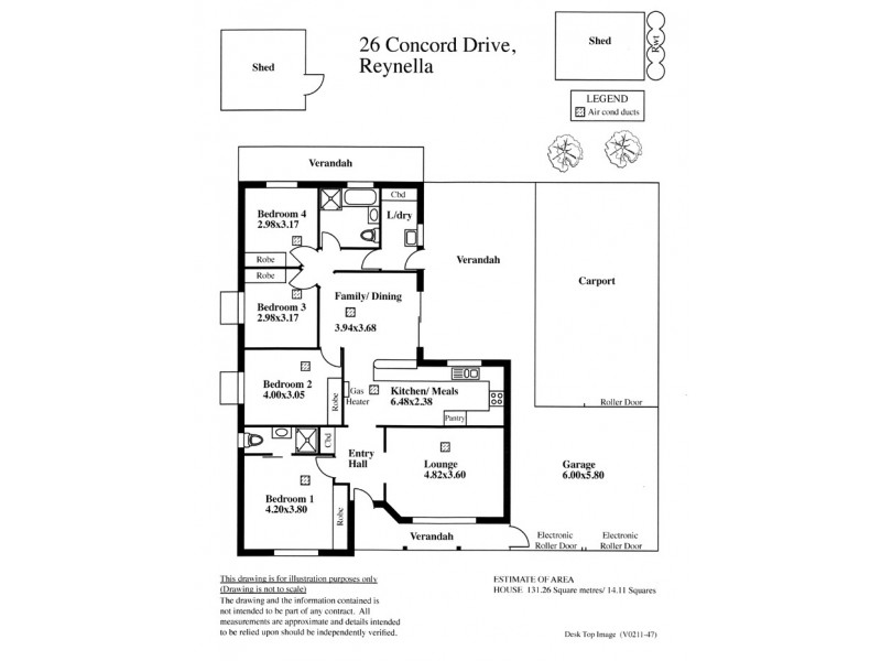 26 Concord Drive, Old Reynella SA 5161 Floorplan