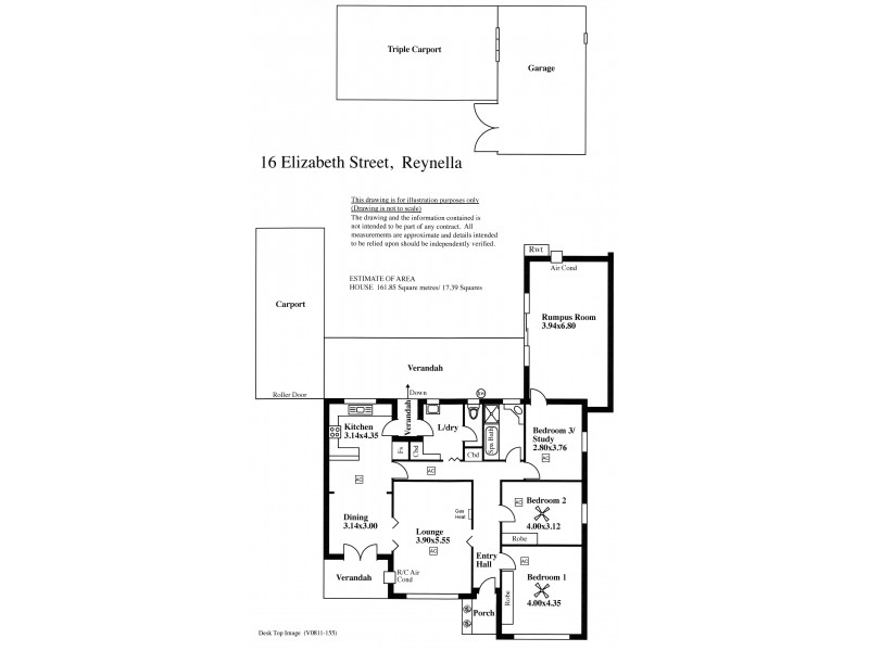 16 Elizabeth Street, Reynella SA 5161 Floorplan