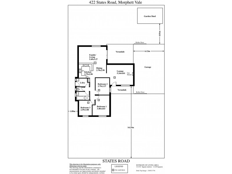 422 States Road, Morphett Vale SA 5162 Floorplan