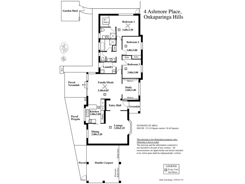4 Ashmore Place, Onkaparinga Hills SA 5163 Floorplan