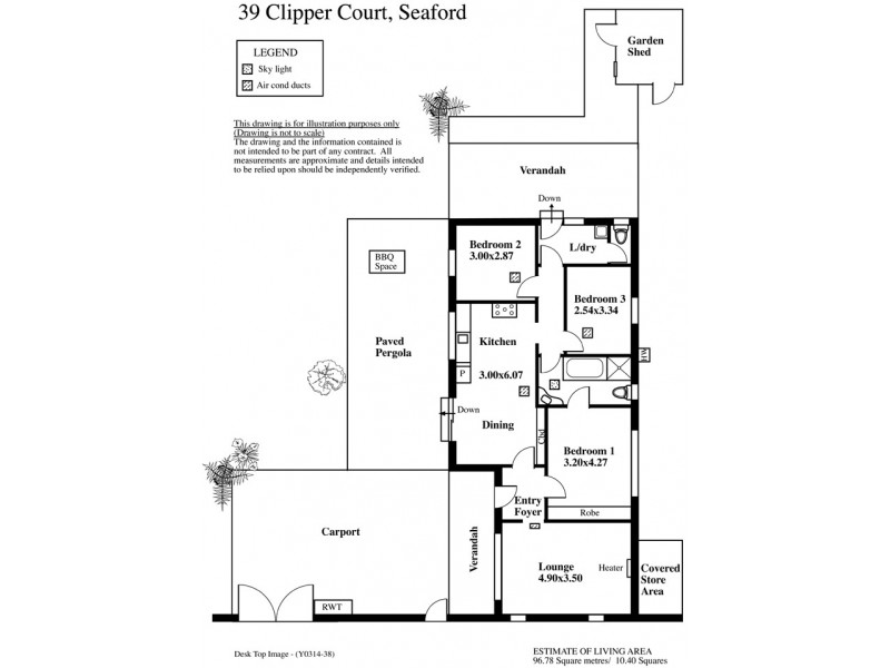 39 Clipper Court, Seaford SA 5169 Floorplan