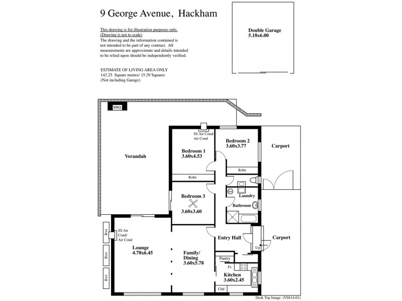 9 George Avenue, Hackham SA 5163 Floorplan