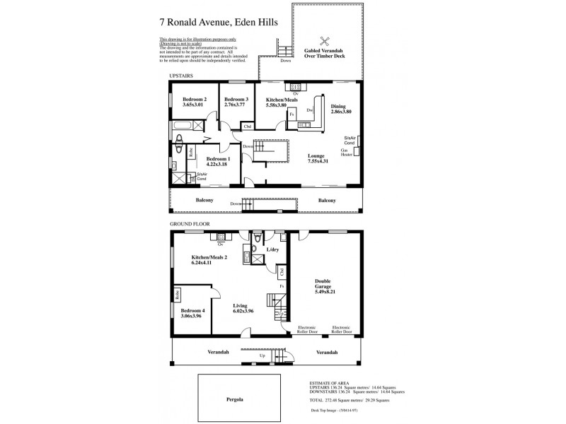 7 Ronald Avenue, Eden Hills SA 5050 Floorplan