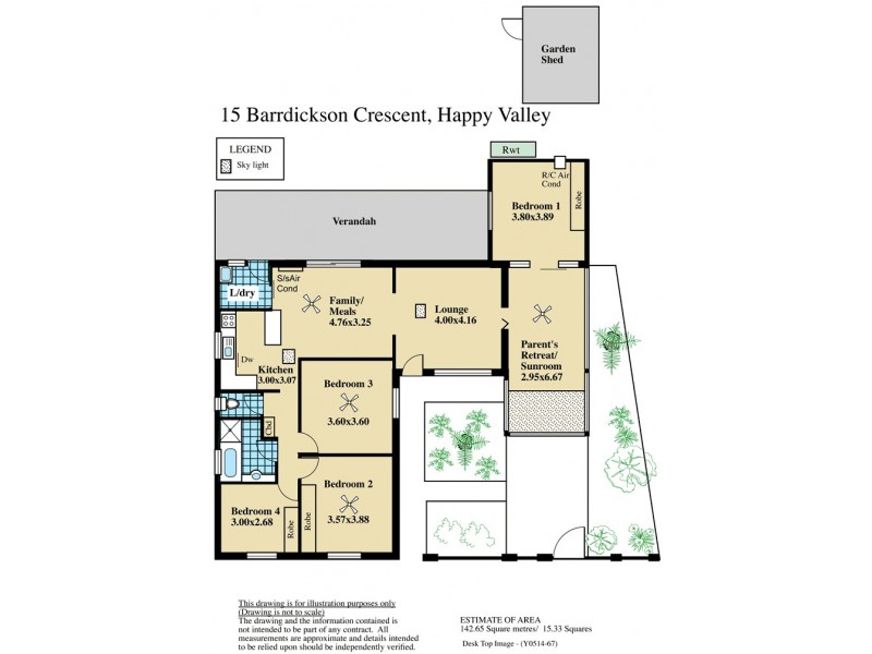 15 Barrdickson Crescent, Happy Valley SA 5159 Floorplan