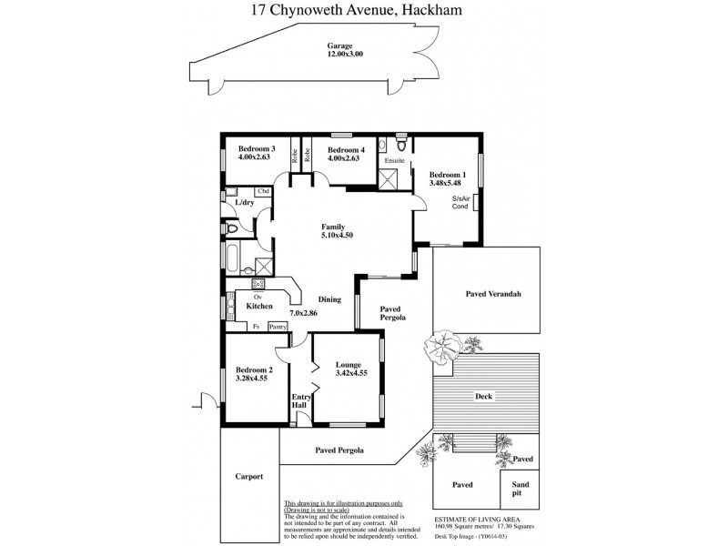 17 Chynoweth Avenue, Hackham SA 5163 Floorplan