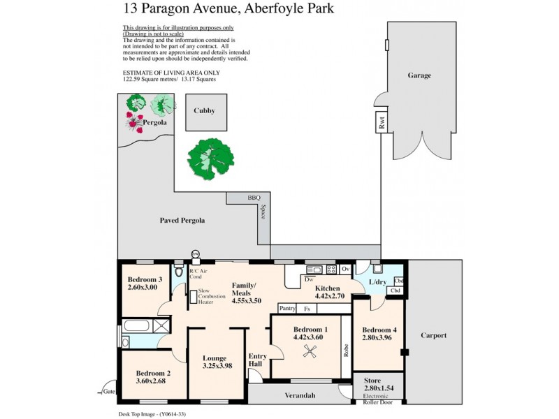 13 Paragon Avenue, Aberfoyle Park SA 5159 Floorplan