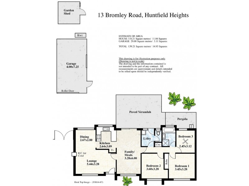 13 Bromley Road, Huntfield Heights SA 5163 Floorplan