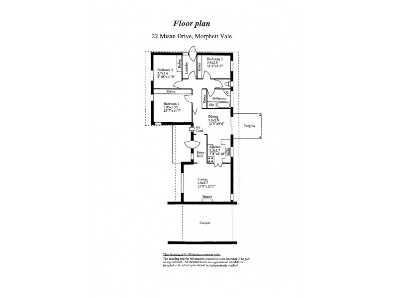 22 Misan Drive, Morphett Vale SA 5162 Floorplan